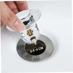 Dernière Tête De Lavabo Bouchon étanche Universel, Drain Plaqué Rebond Noyau, Lavabo, Piscine, Noyau En Cuivre, Push, Buse Bouchon étanche 2 Packs -Promos Gout Cuisine Boutique 100274054 3