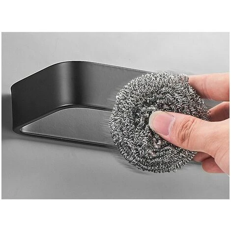 Porte Sopalin Mural Noir,32cm Porte Essuie Tout Mural Auto-Adhésif Ou à Percer,Support Sopalin Space En Aluminium Pour Cuisine,Salle De Bain,Placards,Vertical Ou Horizontal,Noir 5 Porte Sopalin Mural Noir,32cm Porte Essuie Tout Mural Auto-Adhésif Ou à Percer,Support Sopalin Space En Aluminium Pour Cuisine,Salle De Bain,Placards,Vertical Ou Horizontal,Noir – Image 5