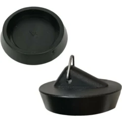 1Pièce Bouchon De Lavabo Caoutchouc Avec Chaîne, Bouchon D'évier Pour évier De Cuisine Ou De Baignoire -Promos Gout Cuisine Boutique 100342603 4