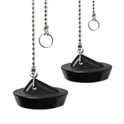 1Pièce Bouchon De Lavabo Caoutchouc Avec Chaîne, Bouchon D'évier Pour évier De Cuisine Ou De Baignoire -Promos Gout Cuisine Boutique 100342603 5