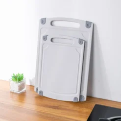 Lot De 2pcs Planche à Découper En Plastique PP,sans Danger Pour Les Aliments,sans BPA,épaisse,prise En Main Facile