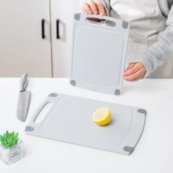 Lot De 2pcs Planche à Découper En Plastique PP,sans Danger Pour Les Aliments,sans BPA,épaisse,prise En Main Facile -Promos Gout Cuisine Boutique 100342622 4