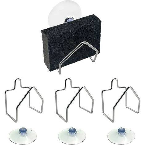 Porte-éponge De Cuisine En Acier Inoxydable, Porte-éponge En Acier Inoxydable Porte-éponge De Bain à Ventouse Ferme Pour Torchon, Couvercle D'évier, Paquet De 3 Savons 1 Porte-éponge De Cuisine En Acier Inoxydable, Porte-éponge En Acier Inoxydable Porte-éponge De Bain à Ventouse Ferme Pour Torchon, Couvercle D'évier, Paquet De 3 Savons