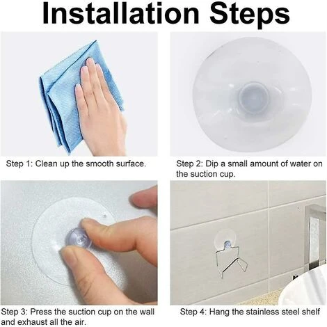 Porte-éponge De Cuisine En Acier Inoxydable, Porte-éponge En Acier Inoxydable Porte-éponge De Bain à Ventouse Ferme Pour Torchon, Couvercle D'évier, Paquet De 3 Savons 3 Porte-éponge De Cuisine En Acier Inoxydable, Porte-éponge En Acier Inoxydable Porte-éponge De Bain à Ventouse Ferme Pour Torchon, Couvercle D'évier, Paquet De 3 Savons – Image 3