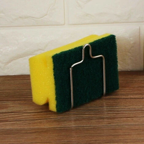 Porte-éponge De Cuisine En Acier Inoxydable, Porte-éponge En Acier Inoxydable Porte-éponge De Bain à Ventouse Ferme Pour Torchon, Couvercle D'évier, Paquet De 3 Savons 4 Porte-éponge De Cuisine En Acier Inoxydable, Porte-éponge En Acier Inoxydable Porte-éponge De Bain à Ventouse Ferme Pour Torchon, Couvercle D'évier, Paquet De 3 Savons – Image 4