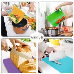Lot De 6 Pcs Planches à Découper En Plastiques Code Couleur- Planche à Découper Plastique Sans BPA -Promos Gout Cuisine Boutique 100343671 3