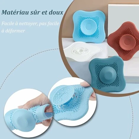 4 Bouchons Evier Cuisine,Bouchon Baignoire Universel En Silicone Bouchon De Filtre Accessoires Pour Cuisine Salle De Bain 3 4 Bouchons Evier Cuisine,Bouchon Baignoire Universel En Silicone Bouchon De Filtre Accessoires Pour Cuisine Salle De Bain – Image 3