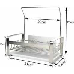 Porte Eponge Pour Evier De Cuisine,Rangement Eponge Evier Cuisine En Acier Inoxydable Adhésif&Comptoir,Organisateur Pour Brosse Vaisselle Lavette Serviette-Argent,2414.825cm 7 Porte Eponge Pour Evier De Cuisine,Rangement Eponge Evier Cuisine En Acier Inoxydable Adhésif&Comptoir,Organisateur Pour Brosse Vaisselle Lavette Serviette-Argent,2414.825cm -Promos Gout Cuisine Boutique 100344754 3