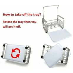 Porte Eponge Pour Evier De Cuisine,Rangement Eponge Evier Cuisine En Acier Inoxydable Adhésif&Comptoir,Organisateur Pour Brosse Vaisselle Lavette Serviette-Argent,2414.825cm 9 Porte Eponge Pour Evier De Cuisine,Rangement Eponge Evier Cuisine En Acier Inoxydable Adhésif&Comptoir,Organisateur Pour Brosse Vaisselle Lavette Serviette-Argent,2414.825cm -Promos Gout Cuisine Boutique 100344754 5