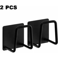 2 Pcs évier De Cuisine Porte-éponge égouttoir, Accessoires En Acier Inoxydable étanche éponge Cadre Sans Poinçon Collant évier égouttoir