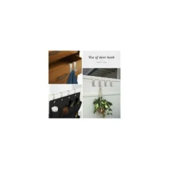 LECHUANG Lot De 6 Crochet En Porte En Acier Inoxydable+Film Protecteur En Plastique Déchirable,Sans Perçage Et Protection En Mousse ,Forme De Flèche Creuse,pour Tiroirs Placards 8 LECHUANG Lot De 6 Crochet En Porte En Acier Inoxydable+Film Protecteur En Plastique Déchirable,Sans Perçage Et Protection En Mousse ,Forme De Flèche Creuse,pour Tiroirs Placards -Promos Gout Cuisine Boutique 100715991 4