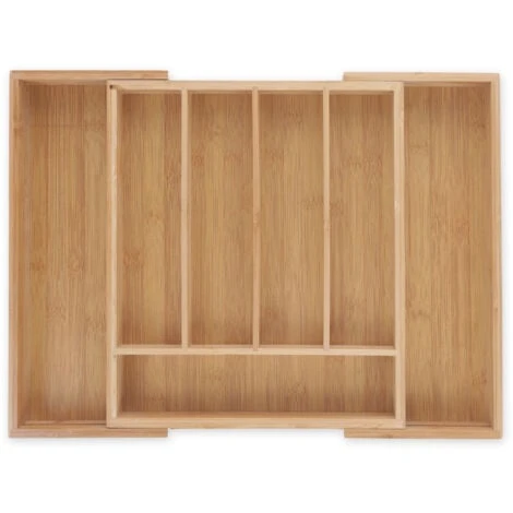 Relaxdays Range-couverts En Bambou, 5 à 7 Compartiments, Largeur De 31,5 à 49 Cm, Organiseur De Tiroir Réglable, Nature 1 Relaxdays Range-couverts En Bambou, 5 à 7 Compartiments, Largeur De 31,5 à 49 Cm, Organiseur De Tiroir Réglable, Nature