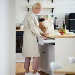 Relaxdays Boîte à Couverts Tiroir, Extensible, Largeur Variable, 5-7 Casiers, Organiseur Bambou, HLP 5x48x33,5cm, Blanc -Promos Gout Cuisine Boutique 10368081 3