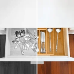 Relaxdays Organiseur De Tiroir, Range-couverts Extensible, En Bambou, 5x29-48x34 Cm, Pour La Cuisine, Nature 9 Relaxdays Organiseur De Tiroir, Range-couverts Extensible, En Bambou, 5x29-48x34 Cm, Pour La Cuisine, Nature -Promos Gout Cuisine Boutique 10550998 5