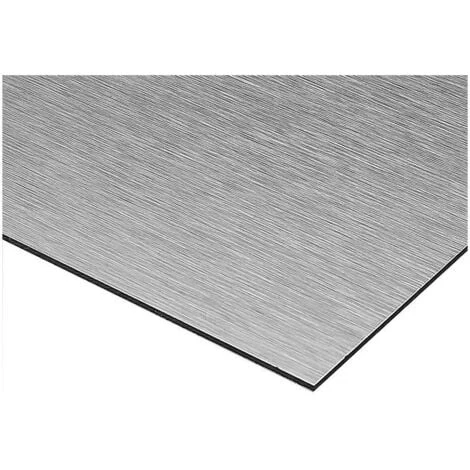 Crédence Composite Aspect Alu Brossé - Hauteur 60 Cm X Largeur 50 Cm 3 Crédence Composite Aspect Alu Brossé - Hauteur 60 Cm X Largeur 50 Cm – Image 3