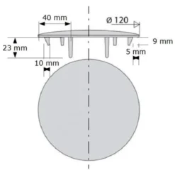 Capot Diamètre 120 Métal Chromé Seul Valentin -Promos Gout Cuisine Boutique 1151396 3