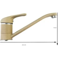 Mitigeur De Cuisine En Granit De Couleur Sable Vieille Pierre -Promos Gout Cuisine Boutique 11841520 3