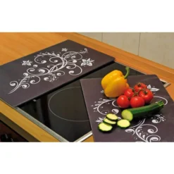 Protège Plaques De Cuisson 3 En 1, Motif Décoratif, 52 X 30 Cm, Lot De 2 -Promos Gout Cuisine Boutique 12197170 3