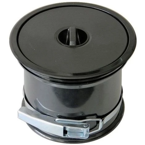 Vide-ordures Pour Plan De Travail Avec Couvercle En Pvc - Décor : Noir - ITAR 1 Vide-ordures Pour Plan De Travail Avec Couvercle En Pvc - Décor : Noir - ITAR