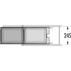 HAILO Poubelle Coulissante - 20 L - Amortisseur : Sans - Contenance : 20 L - Décor : Gris - Hauteur : 400 Mm - Largeur : 245 Mm - Matériau : Acier / Plastique - Nombre De Seaux : 1 - Pour Caisson De Largeur 6 HAILO Poubelle Coulissante - 20 L - Amortisseur : Sans - Contenance : 20 L - Décor : Gris - Hauteur : 400 Mm - Largeur : 245 Mm - Matériau : Acier / Plastique - Nombre De Seaux : 1 - Pour Caisson De Largeur -Promos Gout Cuisine Boutique 13485257 3