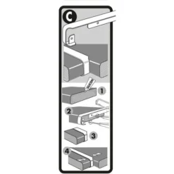 Nordlinger Profil De Jonction D'angle, Plan De Travail 38mm, Forme 2 Quarts De Rond, De Rayon 0 - 2 Mm, Alu -Promos Gout Cuisine Boutique 14371880 4