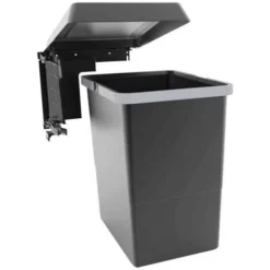 Poubelle Pivotante Ă Ouverture Automatique - Contenance : 18 L - Hauteur : 360 Mm - ELLETIPI