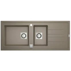 CAREA - Évier à Encastrer ARCOS 2 Cuves Taupe - Taupe