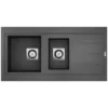 CAREA - Évier à Encastrer OMÉGA 1,5 Bac - Gris Béton