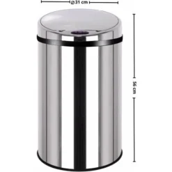 Poubelle Automatique ARTIC Argent Acier Inoxydable 30 L -Promos Gout Cuisine Boutique 16073814 4