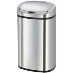 Poubelle De Cuisine Automatique 58L MAJESTIC Grande Capacité En Acier INOX Avec Cerclage