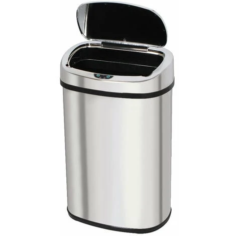 Poubelle De Cuisine Automatique 58L MAJESTIC Grande Capacité En Acier INOX Avec Cerclage 2 Poubelle De Cuisine Automatique 58L MAJESTIC Grande Capacité En Acier INOX Avec Cerclage – Image 2