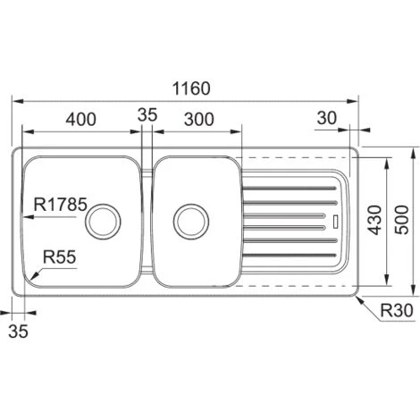 Evier Franke Aveta Fradura AVD621 Everest - Everest 2 Evier Franke Aveta Fradura AVD621 Everest - Everest – Image 2