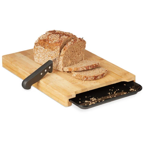 Relaxdays Planche à Découper Bambou, Bac Récupérateur, Tiroir Plastique, Cuisine Moderne, 3,5 X 38 X 26 Cm, Nature 1 Relaxdays Planche à Découper Bambou, Bac Récupérateur, Tiroir Plastique, Cuisine Moderne, 3,5 X 38 X 26 Cm, Nature