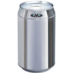 Poubelle De Cuisine Automatique CAN Argent Acier Inoxydable 30 L