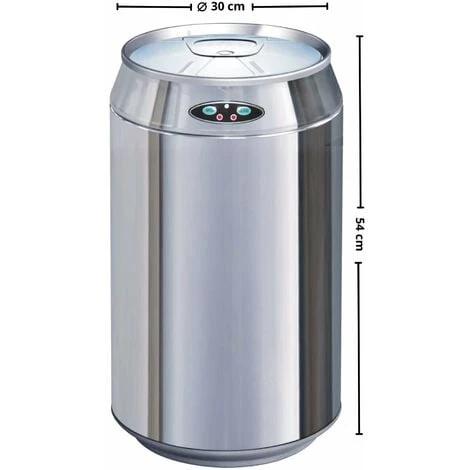 Poubelle De Cuisine Automatique CAN Argent Acier Inoxydable 30 L 3 Poubelle De Cuisine Automatique CAN Argent Acier Inoxydable 30 L – Image 3