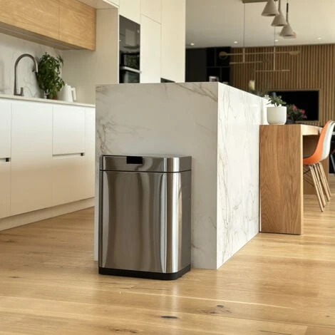 Poubelle De Cuisine Automatique DAYTONA Argent Acier Inoxydable 60 L 2 Poubelle De Cuisine Automatique DAYTONA Argent Acier Inoxydable 60 L – Image 2