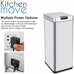 Poubelle De Cuisine Automatique Design 50L PARKSIDE En Acier INOX Avec Cerclage -Promos Gout Cuisine Boutique 17081431 3