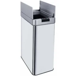 Poubelle De Cuisine Automatique 70L SILVERLAKE En Acier Inox Avec Cerclage Ouverture Papillon Grande Capacité -Promos Gout Cuisine Boutique 17081433 5