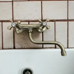 Robinet Mélangeur Cuisine Mural Bronze, Vieux Laiton, Ancienne 8 Robinet Mélangeur Cuisine Mural Bronze, Vieux Laiton, Ancienne -Promos Gout Cuisine Boutique 17180747 4