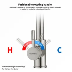 Robinet De Cuisine En Acier Inoxydable Mitigeur Pour Évier De Cuisine Avec Bec Rotatif à 360 ° Robinet Mitigeur Cuisine Chaud Et Froid 7 Robinet De Cuisine En Acier Inoxydable Mitigeur Pour Évier De Cuisine Avec Bec Rotatif à 360 ° Robinet Mitigeur Cuisine Chaud Et Froid -Promos Gout Cuisine Boutique 18633093 3