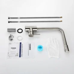 Robinet De Cuisine En Acier Inoxydable Mitigeur Pour Évier De Cuisine Avec Bec Rotatif à 360 ° Robinet Mitigeur Cuisine Chaud Et Froid 9 Robinet De Cuisine En Acier Inoxydable Mitigeur Pour Évier De Cuisine Avec Bec Rotatif à 360 ° Robinet Mitigeur Cuisine Chaud Et Froid -Promos Gout Cuisine Boutique 18633093 5