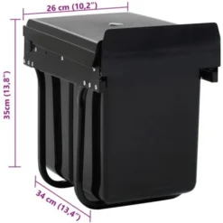 Poubelle Amovible De Cuisine Fermeture En Douceur 20 L VidaXL 7 Poubelle Amovible De Cuisine Fermeture En Douceur 20 L VidaXL -Promos Gout Cuisine Boutique 19143785 3