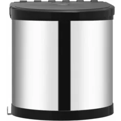 Poubelle Intégrée De Cuisine Acier Inoxydable 8 L VidaXL