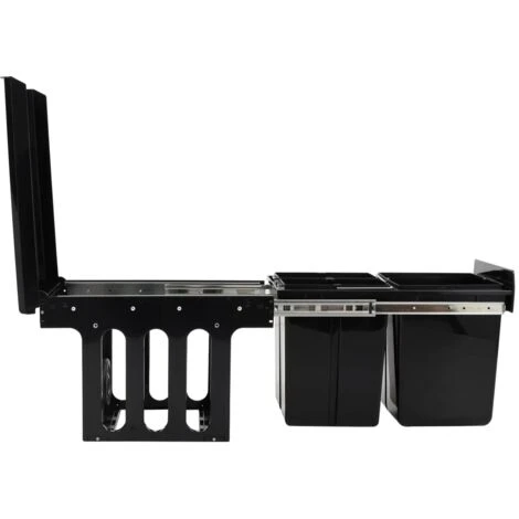 Poubelle Amovible De Cuisine Fermeture En Douceur 48 L VidaXL 5 Poubelle Amovible De Cuisine Fermeture En Douceur 48 L VidaXL – Image 5