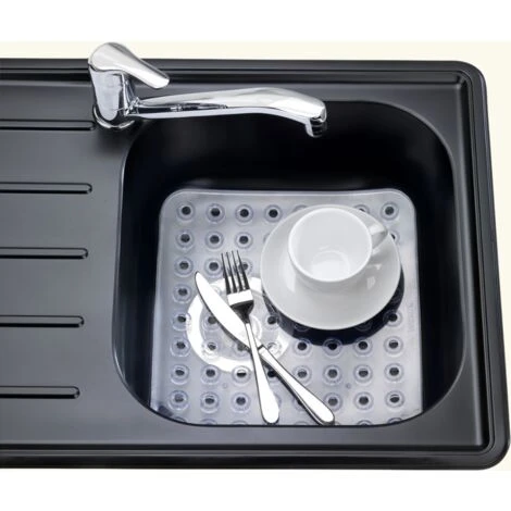 Fond D'évier WENKO KRISTALL En Plastique Transparent 2 Fond D'évier WENKO KRISTALL En Plastique Transparent – Image 2