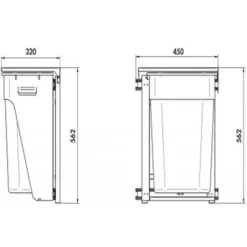 Poubelle De Cuisine Encastrable CACTUS - 40 Litres 7 Poubelle De Cuisine Encastrable CACTUS - 40 Litres -Promos Gout Cuisine Boutique 20249831 4