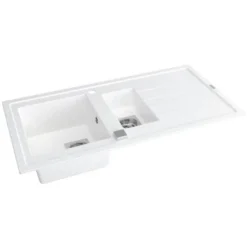 CAREA - Évier à Encastrer ARCOS 1,5 Bac - Blanc