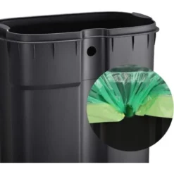 Songmics Poubelle De Cuisine, Poubelle à Pédale De 30L, Seau Interne En Plastique, Couvercle à Charnière, Fermeture Souple, Anti-odeur Et Hygiénique, Blanc LTB03WT -Promos Gout Cuisine Boutique 22846194 4