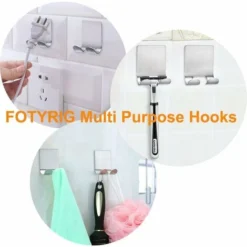 Crochet Adhésif Porte Rasoir Double Crochet Métal Waterproof Support De Rasoir Accroche Serviette Salle De Bain En Acier INOX Pour La Douche Peut Supporter Jusqu'à 1 Kg-4 Pièces LangRay 8 Crochet Adhésif Porte Rasoir Double Crochet Métal Waterproof Support De Rasoir Accroche Serviette Salle De Bain En Acier INOX Pour La Douche Peut Supporter Jusqu'à 1 Kg-4 Pièces LangRay -Promos Gout Cuisine Boutique 22937376 4