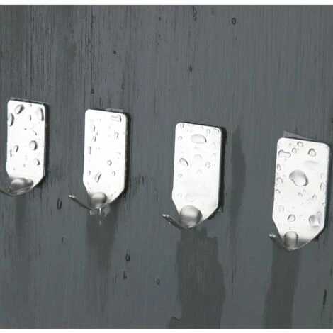 LITZEE Crochets Forts Crochet Mural Crochets Muraux En Acier Inoxydable Imperméable à L'eau Pour La Robe Robe Serviette Porte-clés Sacs De Noël Lumières-Accueil Cuisine Salle 8-Pack 4 LITZEE Crochets Forts Crochet Mural Crochets Muraux En Acier Inoxydable Imperméable à L'eau Pour La Robe Robe Serviette Porte-clés Sacs De Noël Lumières-Accueil Cuisine Salle 8-Pack – Image 4